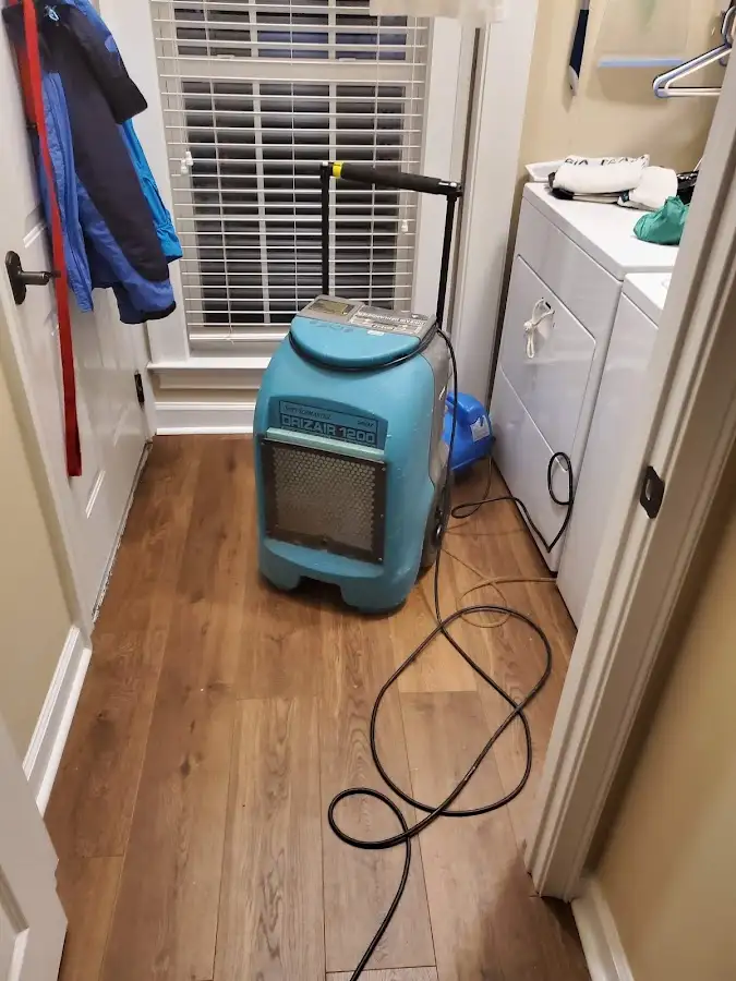 Commercial dehumidifier deployed for Flood Damage Cleanup in Rancho Mission Viejo